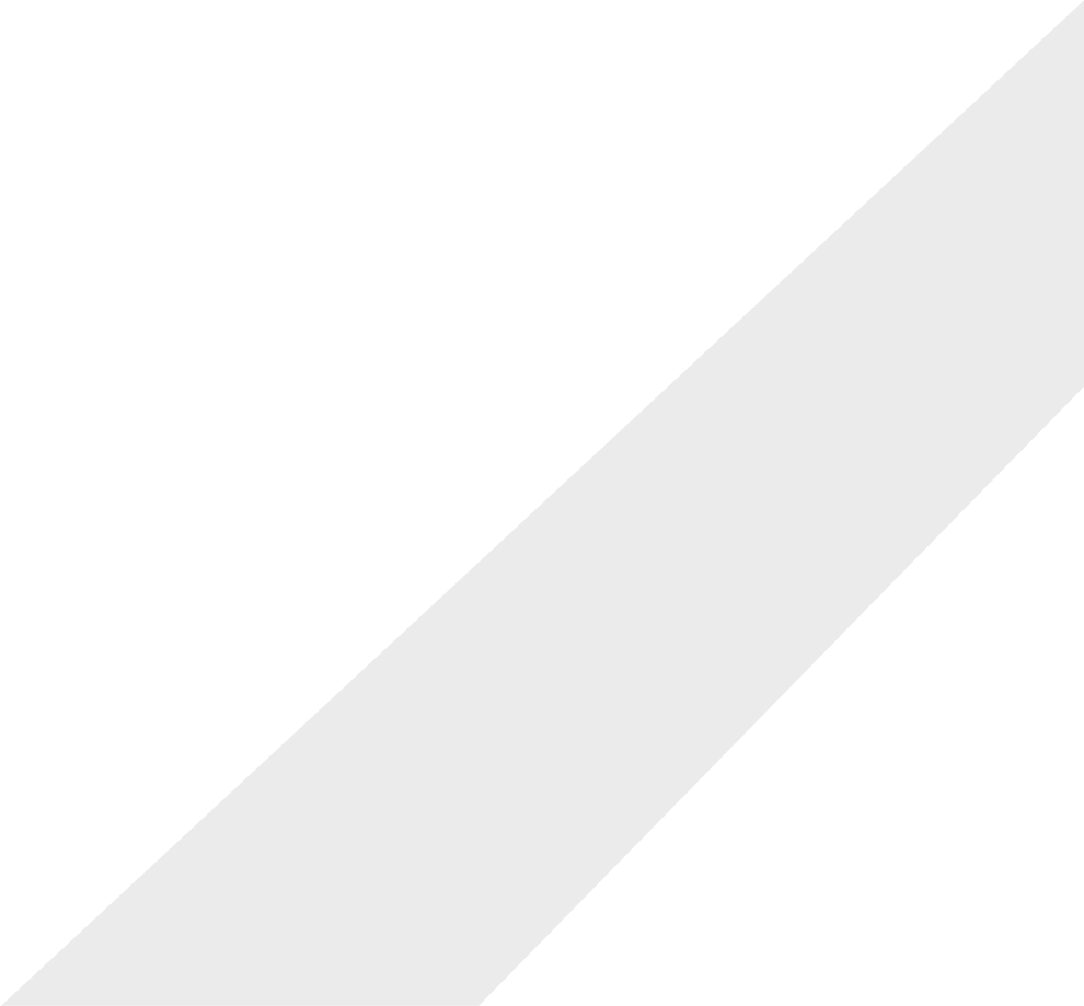 Diagonal split image: upper left in dark green, lower right in white.